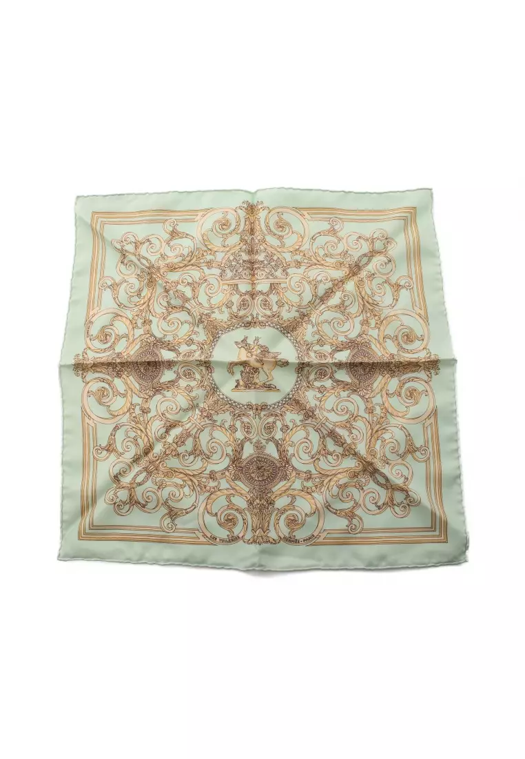 Hermes les tuileries silk scarf Clearance