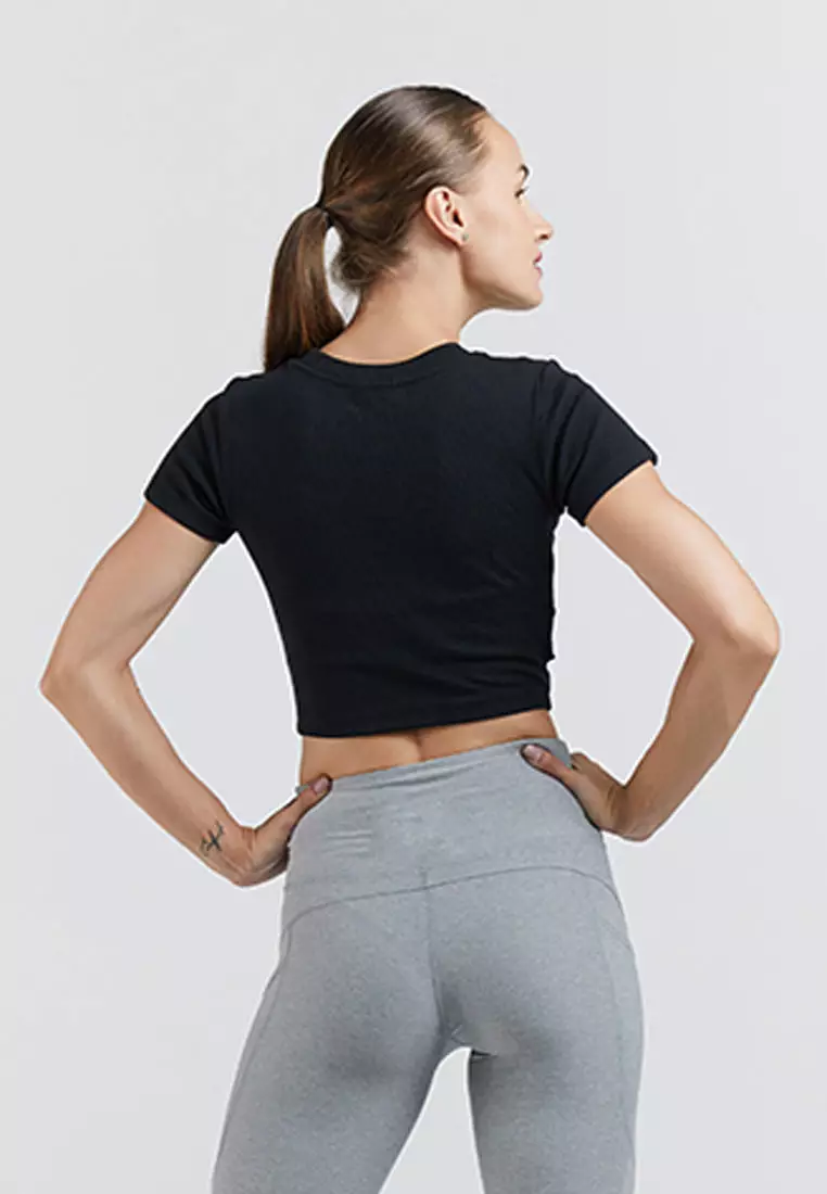 Fitwear - Jennie Croptop Shortsleeve - Black