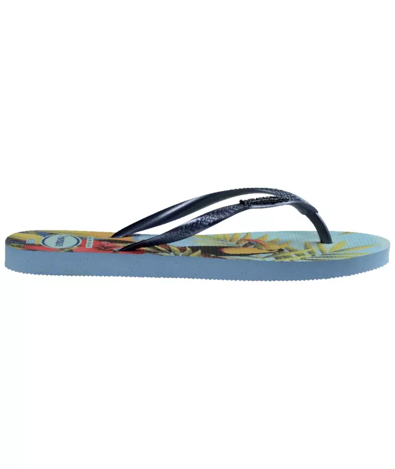 Havaianas 0546 Slim Tropical Blue/Blue - Sandal Wanita