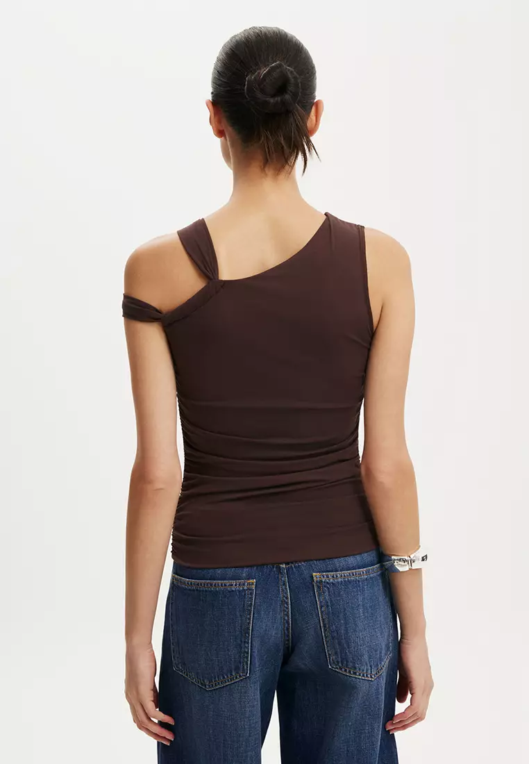 Addison Twist One Shoulder Top