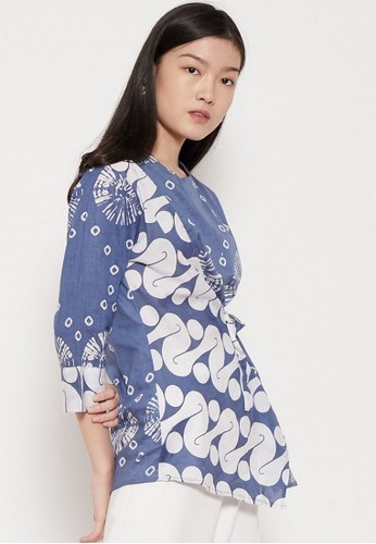 Jual Batik Arustaya Bellova Ii Blouse Batik Wanita Modern Original Zalora Indonesia
