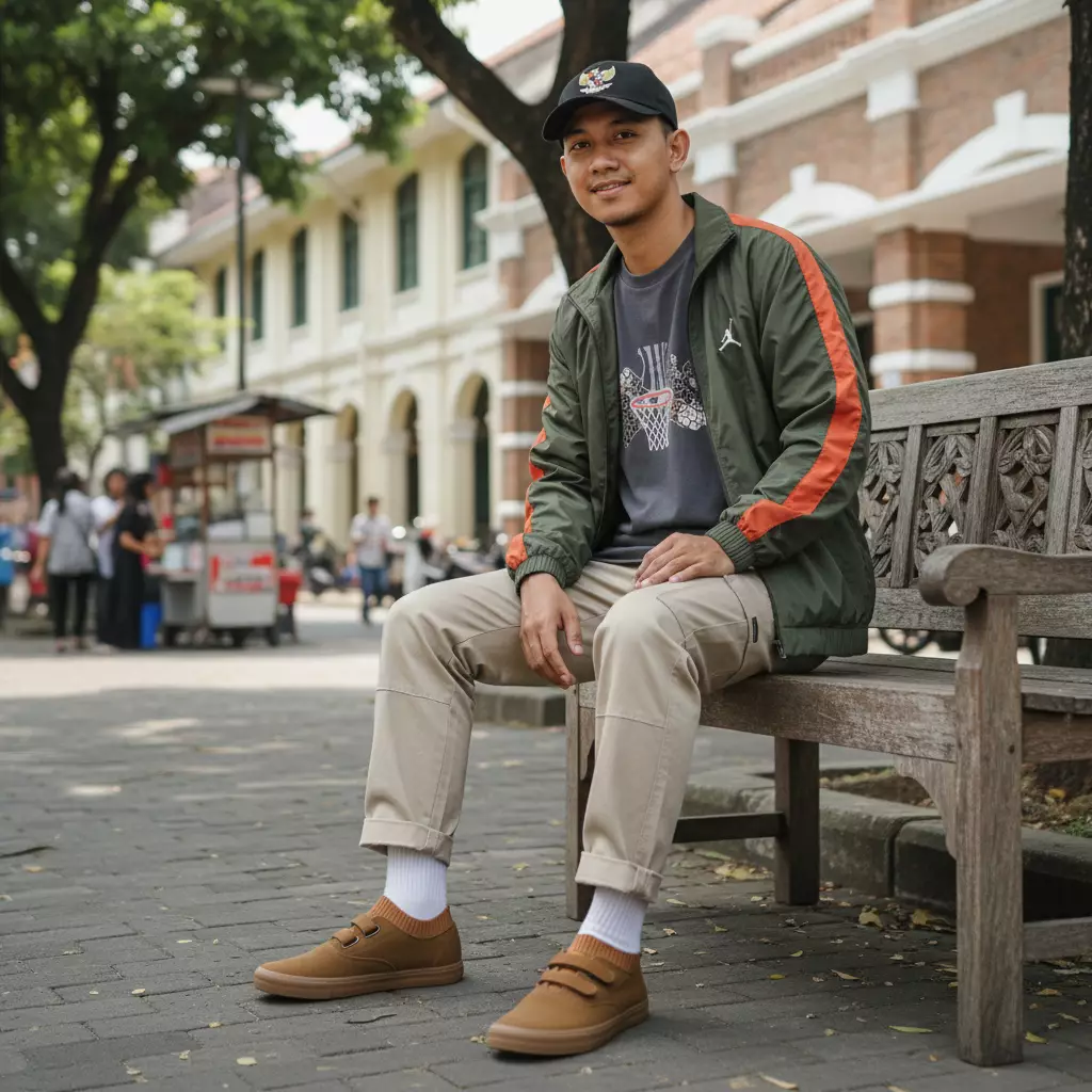 Paulmay Sepatu Slip on Pria Nagoya - Brown