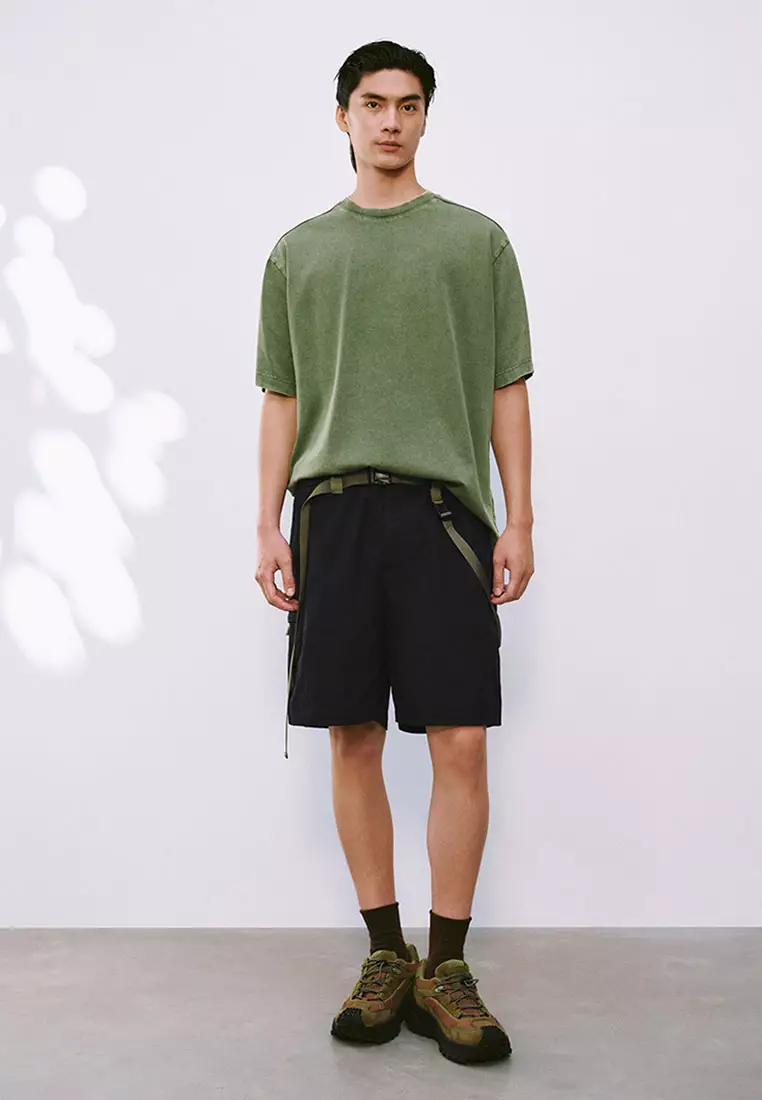 Loose Fit Acid Wash Vintage Tee