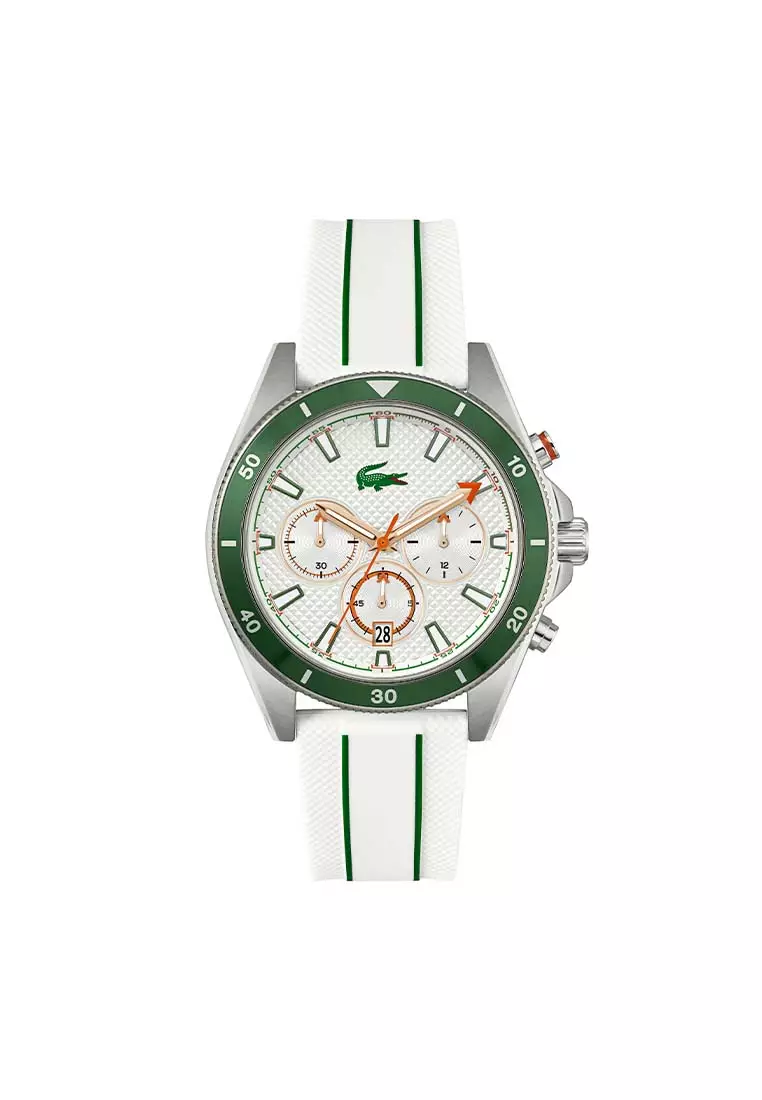 Buy Lacoste Men's Mainsail White Silicone Analog Watch LAW-2011362