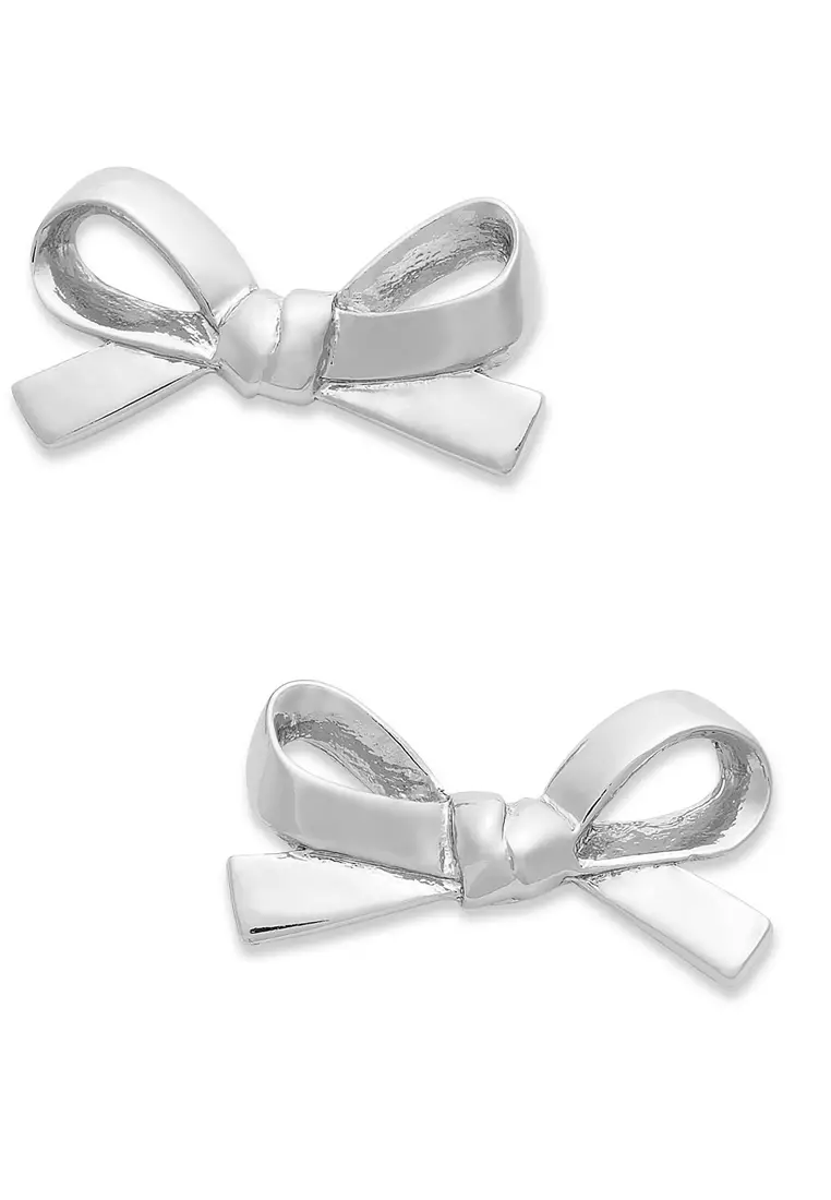 Buy Kate Spade Skinny Mini Bow Studs Earrings in Silver o0ru2907