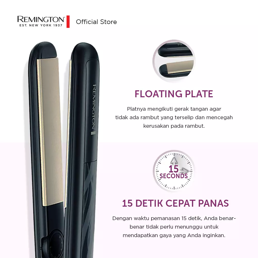 Remington Catokan Pelurus Rambut Ceramic Straight S3500