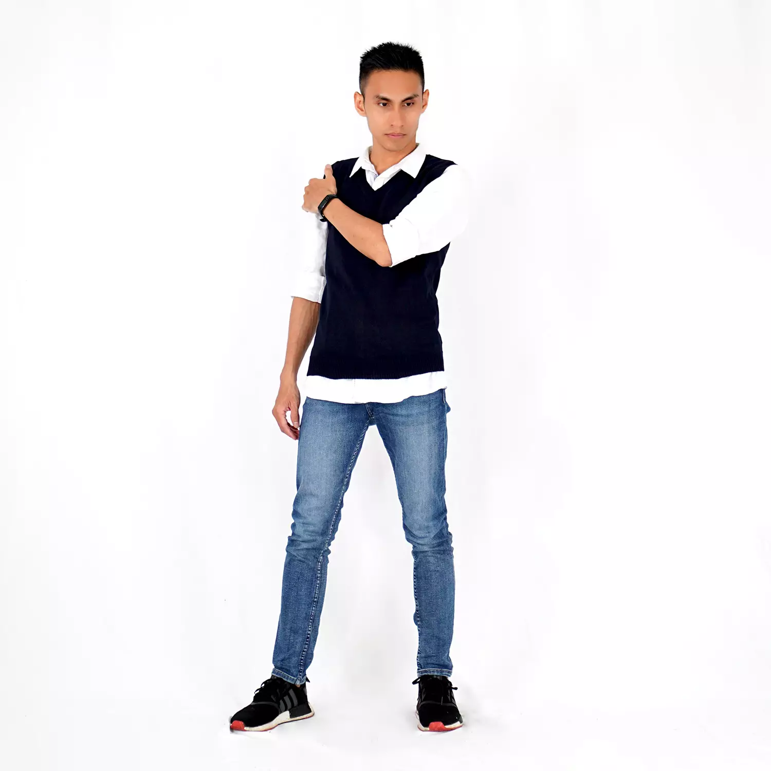  Rompi Rajut Pria Polos / Basic Knit Vest Rompi Seragam / Rompi Polos