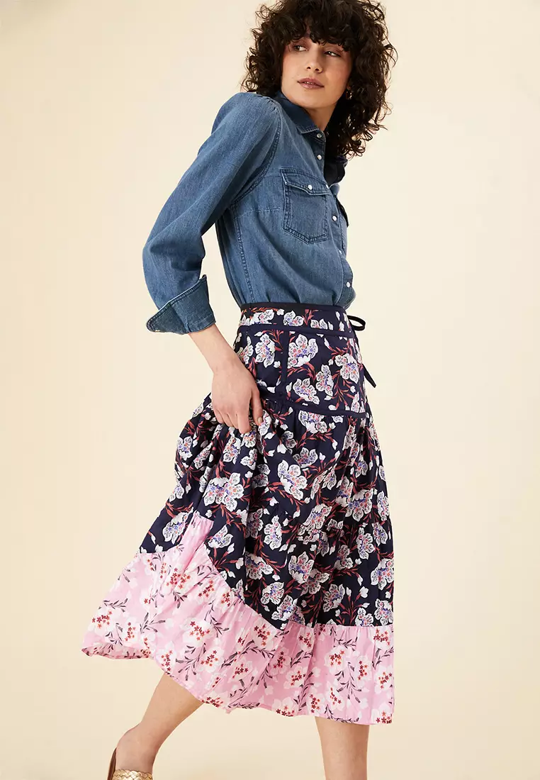 Floral skirt discount marks and spencer