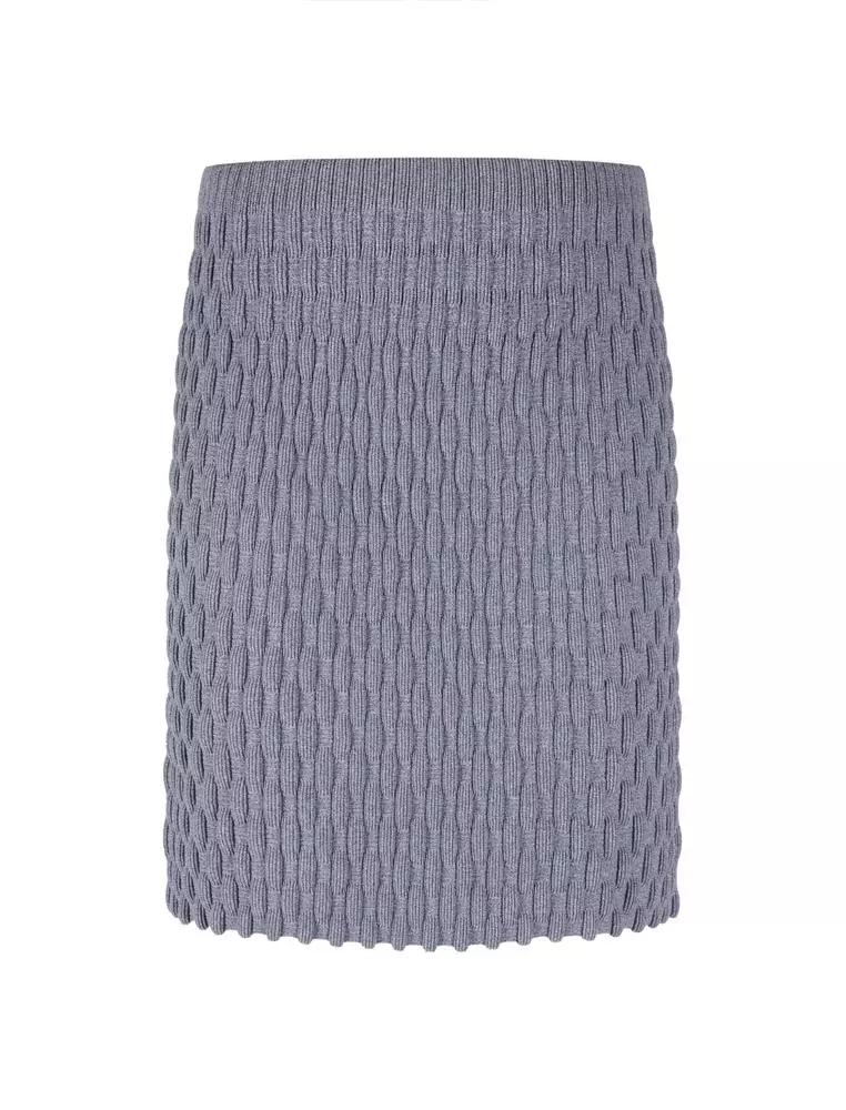 Pleated Midi Waist Skirt