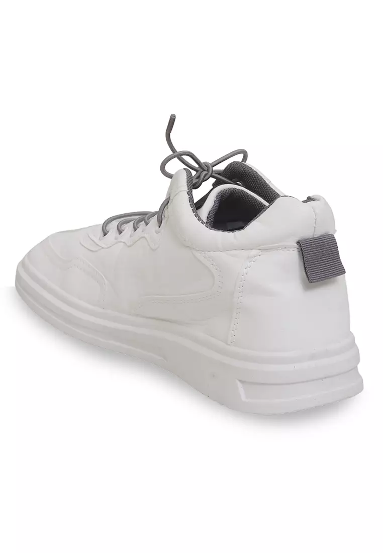 Anando Sepatu Sneakers Pria Desain Elegan Casual Shoes Ringan Material Leather ORIGINAL - White