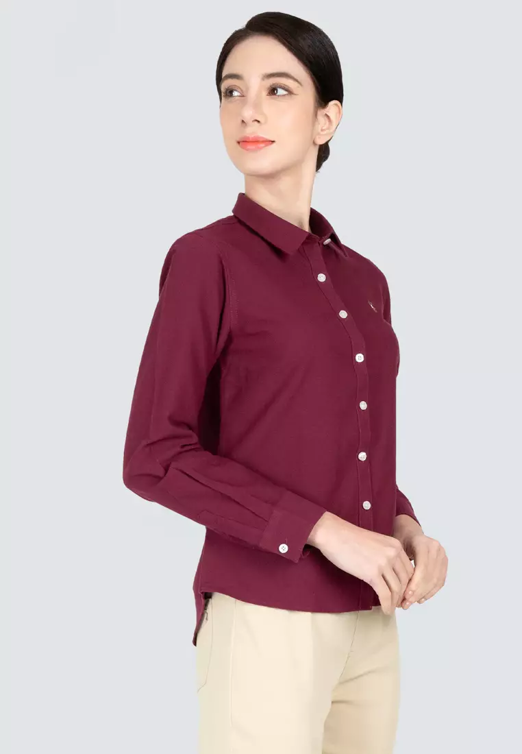 Polo Haus - Women’s Oxford Long Sleeve Shirt WBWLS001