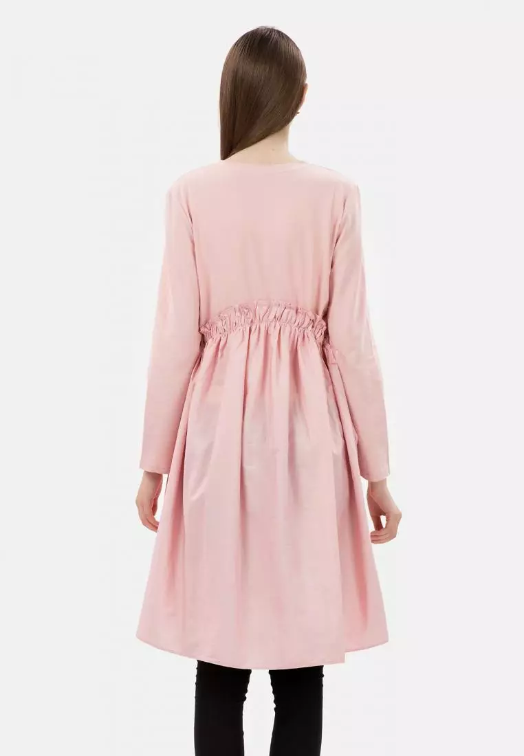 Wrink Waist Tunic in Pink