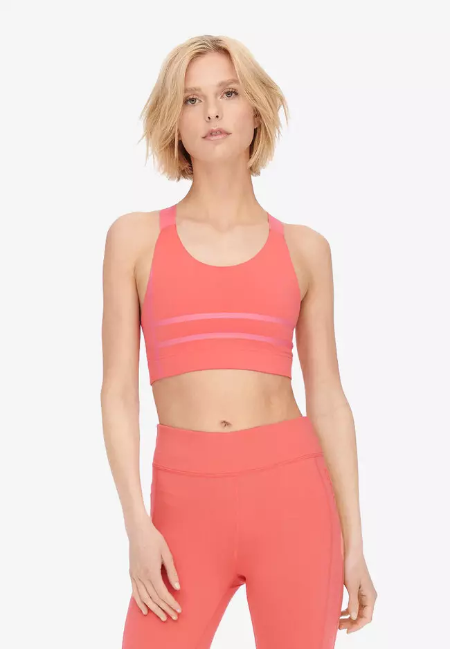 Buy ONLY Play Women Solid Pink Sports Bra online