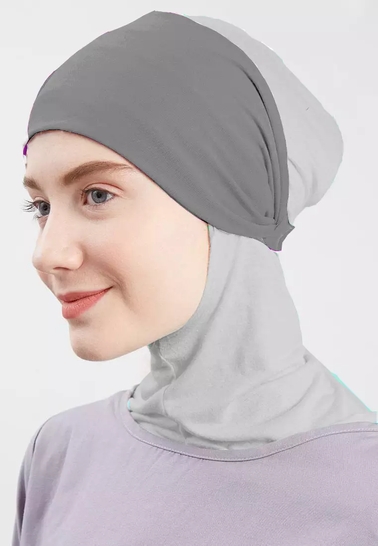 3 in 1 Bandana Rayon Lavender, Grey & Coffee