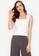 ZALORA WORK white Square Neck Fitted Top B60D2AAE8CB841GS_1