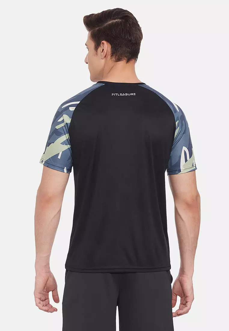 Men's Black Aero Sports Training/Workout Tee