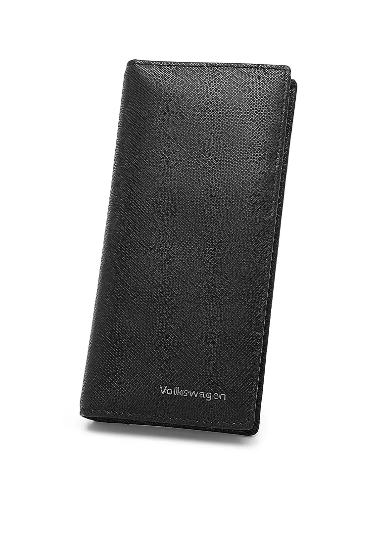 Men's Genuine Leather RFID Blocking Wallet - Black