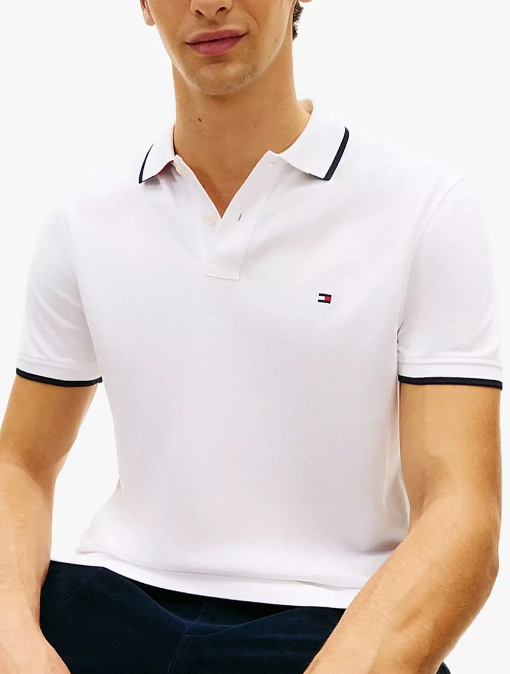 Tommy Hilfiger - Regular Fit Tipped Pique Polo Shirt