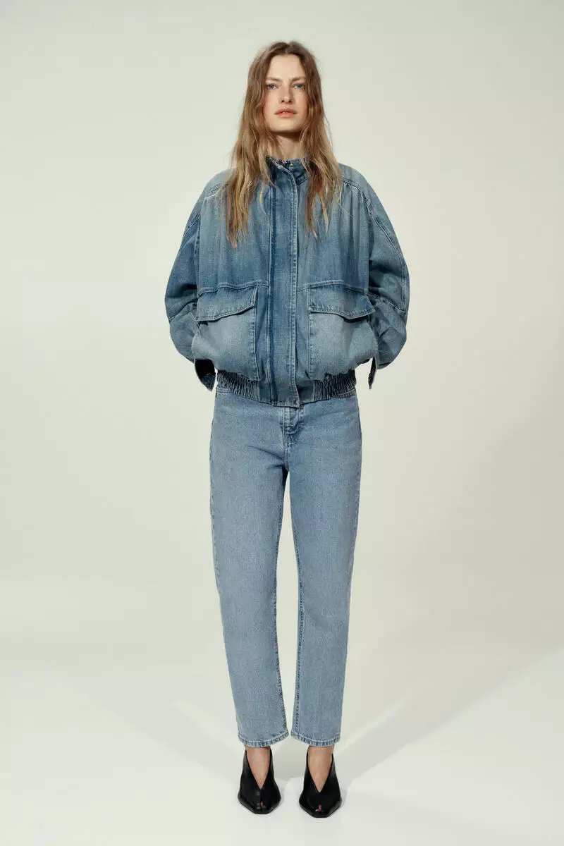 Mom Slim Fit High Waist Ankle Jeans