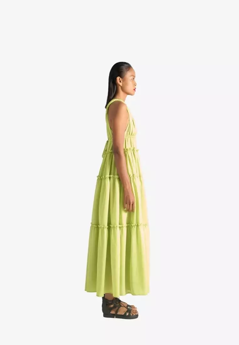 New Linen New Horizon Maxi Silk Dress