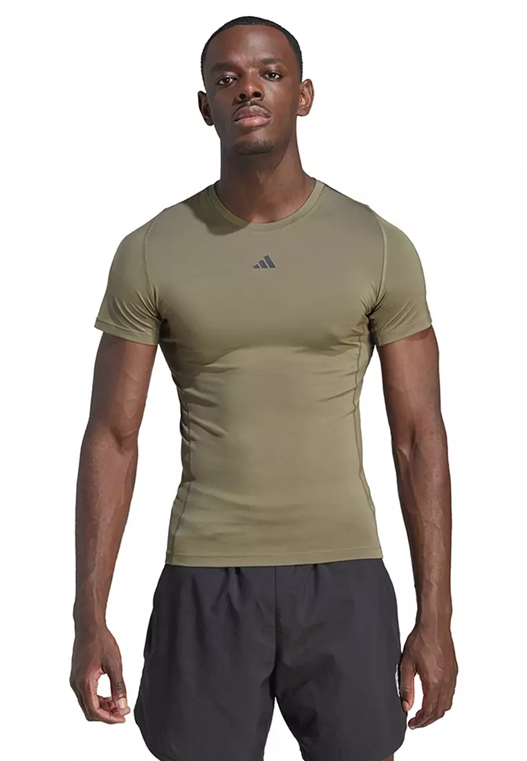 adidas Techfit Compression Training Sleeveless Shirt Gray Men's