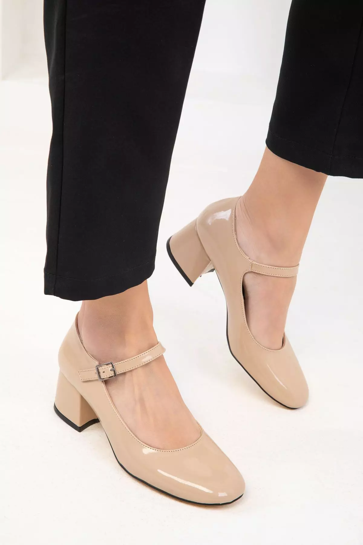 Ankle Strap Block Heels