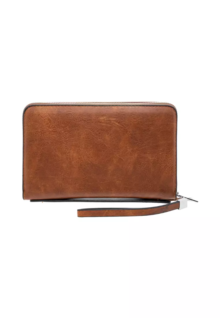 Euro Polo Men’s Hand Carry Dual Zipper Clutch Bag EBA 20907
