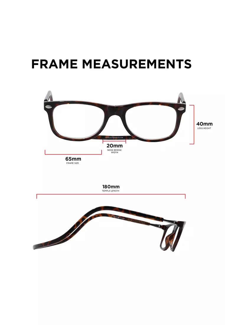Ashbury Magnetic (Tortoise) +1.25 Reading Glasses for 42-43 Years Old