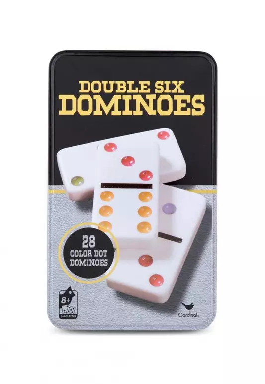 Double 6 Domino Color in Tin