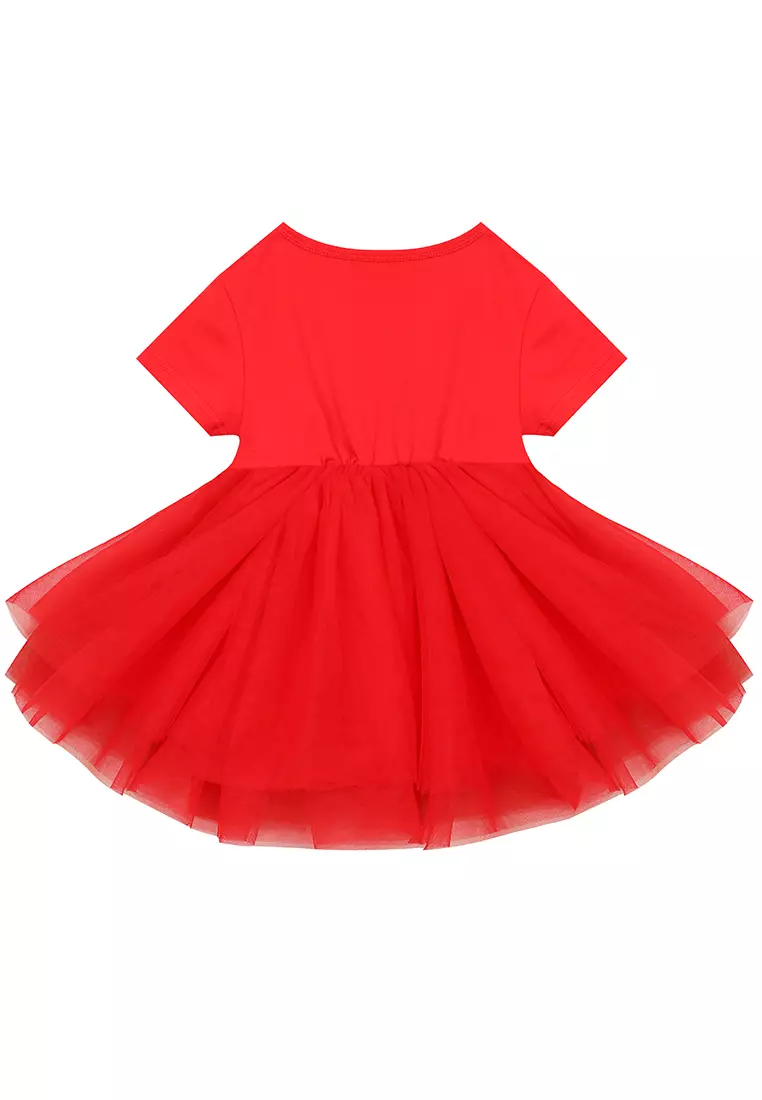 Red sale frock online