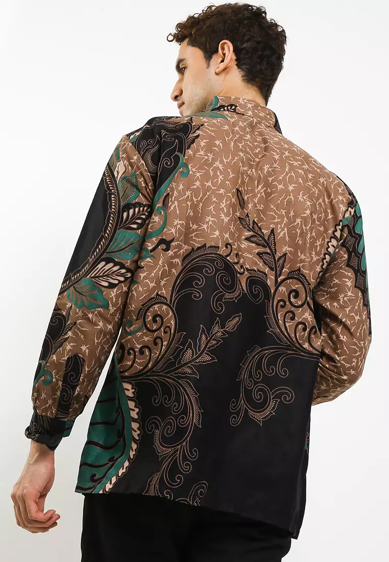 Asmorogondi Kemeja Batik Exclusive Premium Pria Casual Modern Lengan Panjang