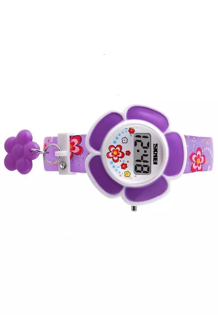 Jam Tangan Anak Digital Lucu Vintage Karet Strap Tali Material PU Leather VC08 ORIGINAL