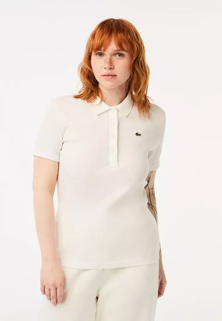 L.12.D Slim Fit Ribbed Cotton Polo Shirt