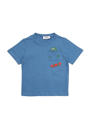 Trendyol blue Printed T-Shirt 8C543KA20156EBGS_1