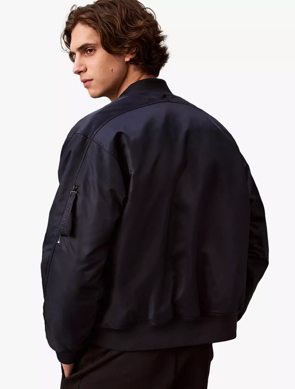 Calvin Klein - Padded Nylon Bomber Jacket - Sapphire - navy