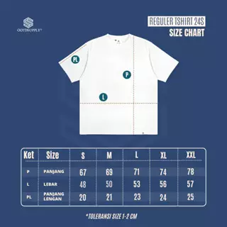 OOTDSUPPLY Reguler Tshirt 24s Shimmer Black | Kaos Pria & Wanita TS118