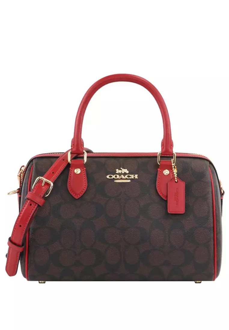 Large bennett satchel discount in signature canvas