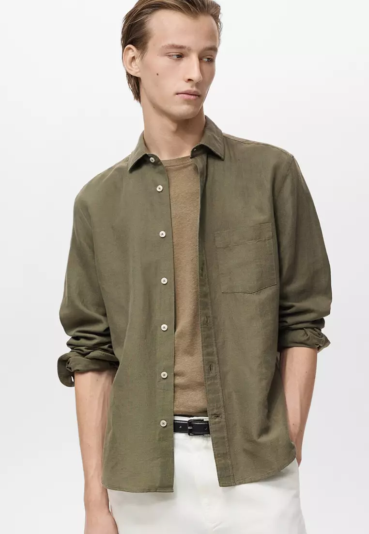 Classic-Fit Linen Shirt