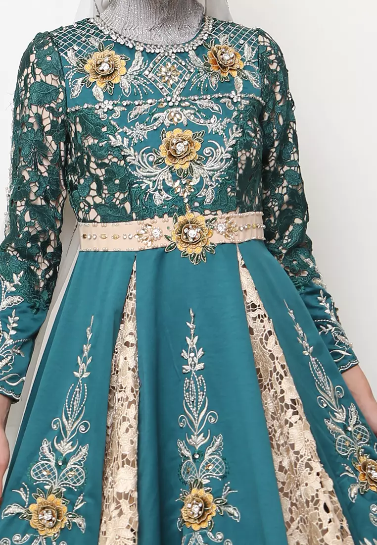 Bibiq Gamis Brokat Satin