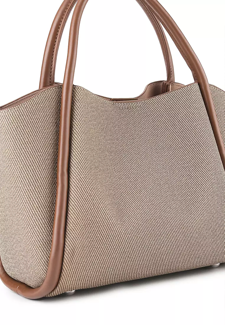 Wichita R2482-20 Top Handle Bag Dark Brown