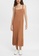 ESPRIT brown ESPRIT Pretty Pleats Wide Strap Midi Dress C6307AAB0A3762GS_1