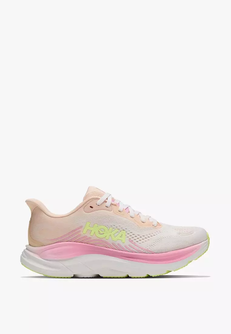 HOKA Clifton 11 Women's Running - Tangerine Glow/White