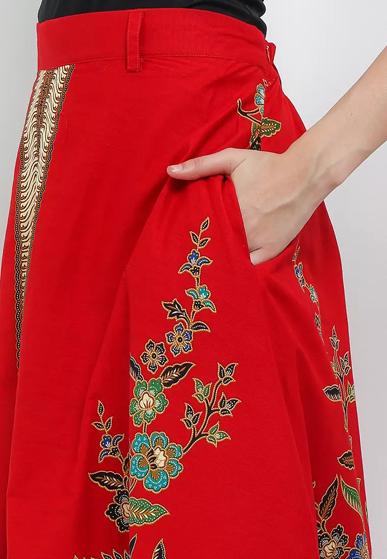 Elastic-waisted Long Skirt Alaia+Lining