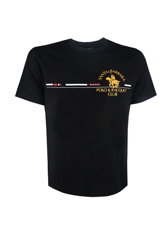 Santa Barbara Polo & Racquet Club black SBPRC Regular Graphic T-Shirt 15-2107-98 56D84AA0B214B5GS_1