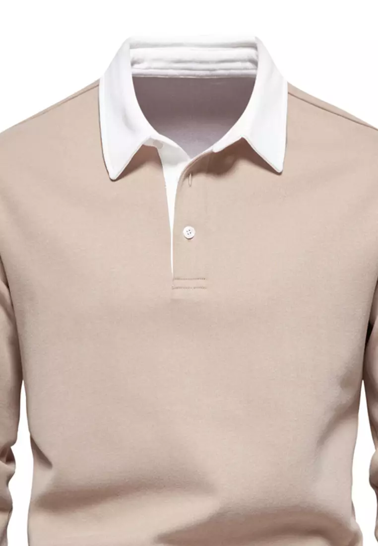 Casual Long Sleeve Polo Shirt AX-HD05