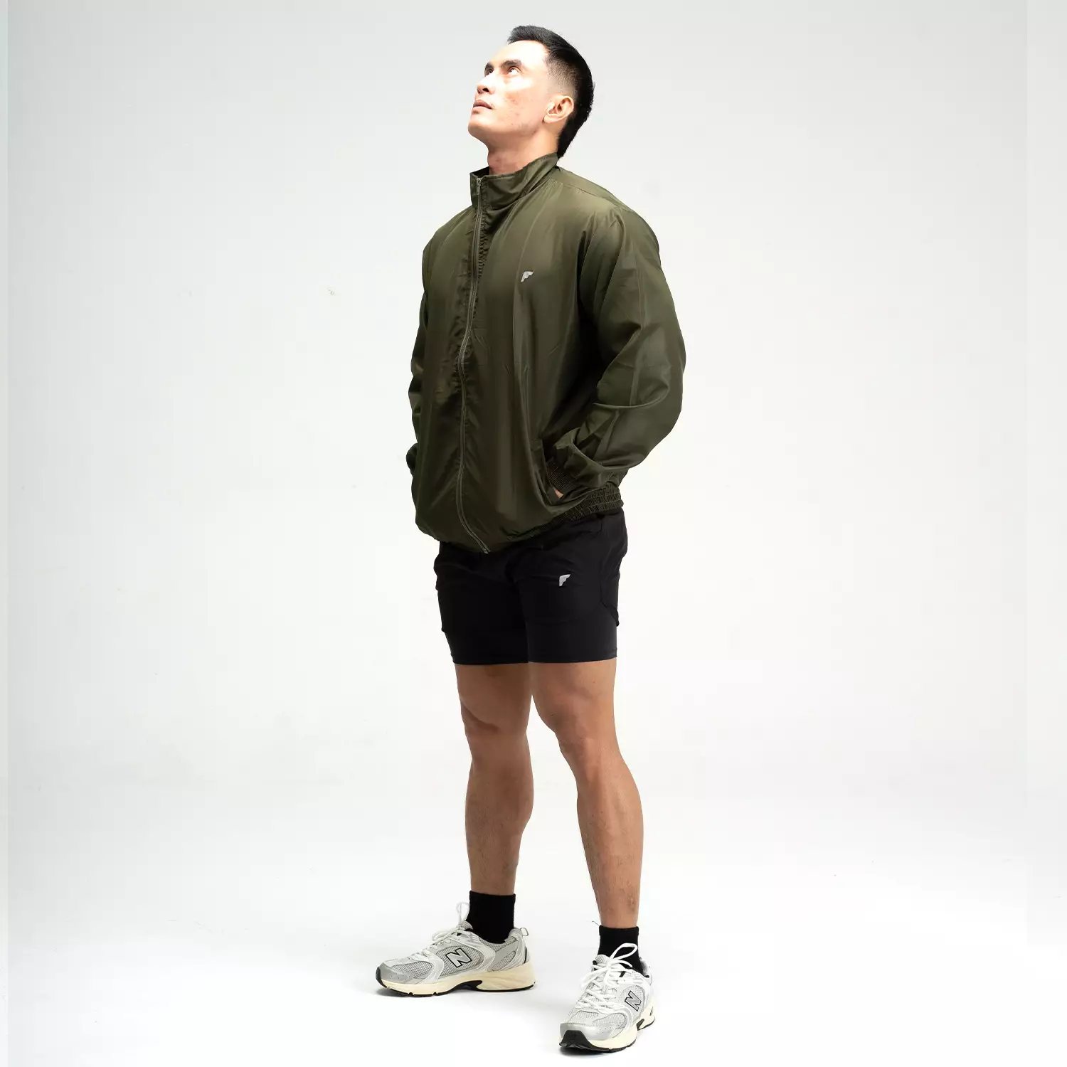 Windbreaker Sports Jacket Army Green