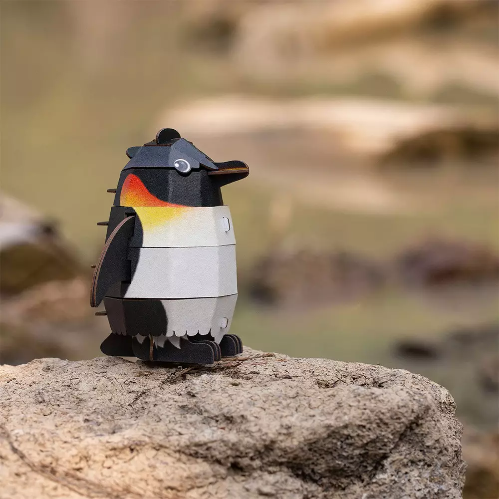 Mieredu 3D Puzzle Build & Sound Penguin Set 31 pcs - Hitam/Putih