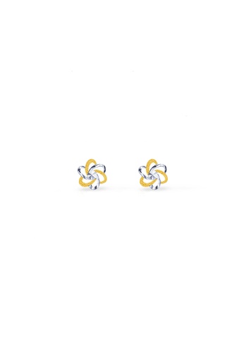 MJ Jewellery 白色 and 金色 MJ Jewellery 金耳環 S152, 916/22K黃金 6BBF5AC7DC104FGS_1