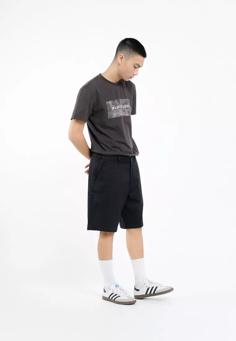 Greenlight Essential Men's Short Chinos Pants Regular Fit Cotton Spandex Miles 031225
