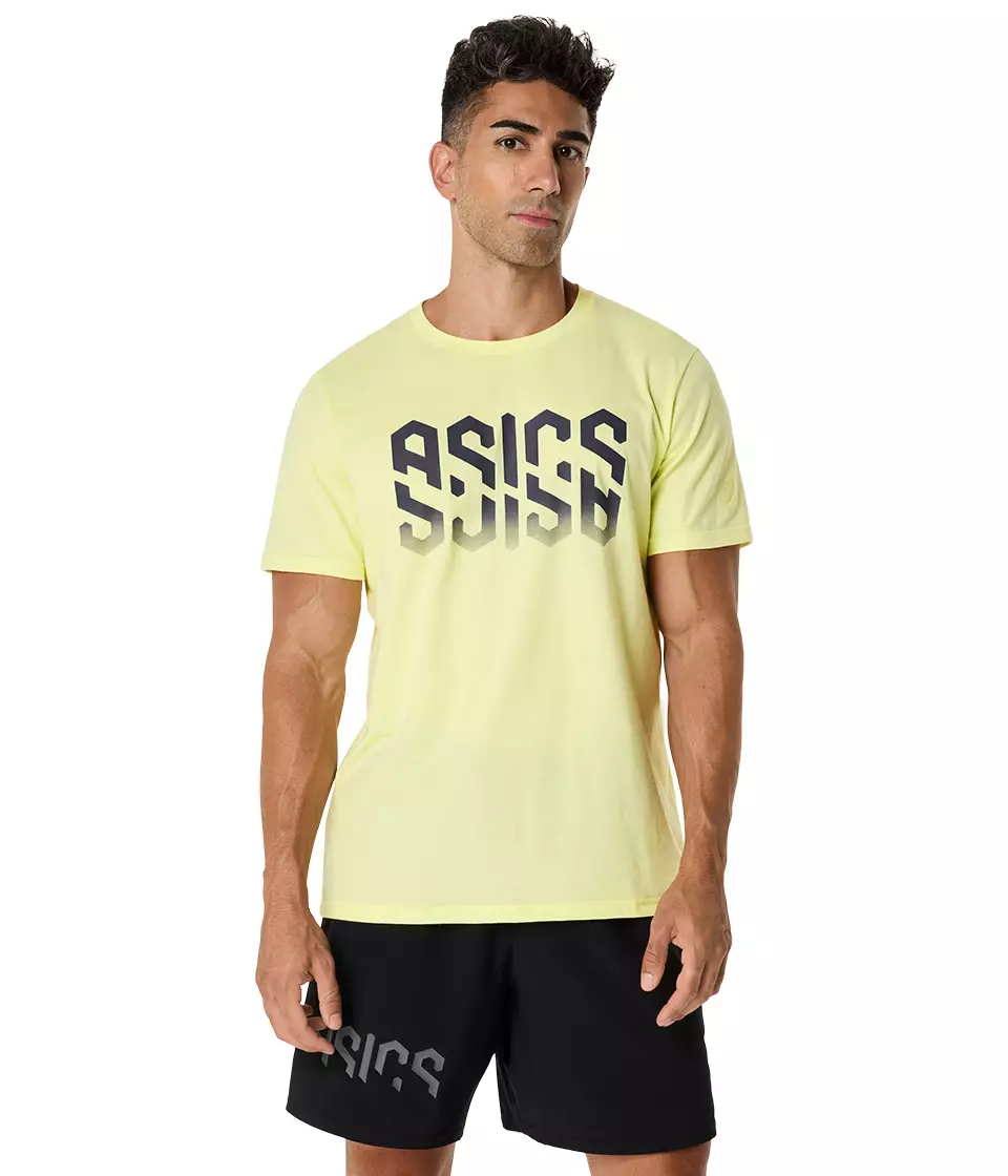 ASICS Men Hex Graphic Cotton Blend Tee-2031E901.751